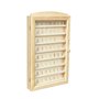 Grande vitrine pour collection de dés à coudre. Dimensions (largeur x profondeur x hauteur) : 30 x 6,5 x 54 cm. Dimensions intér