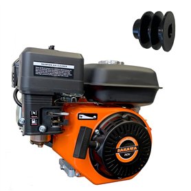 SAKAWA Moteur essence 4 temps 208CC 7CV 19 mm + poulie