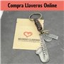 Porte-clés Saxophone argenté - Porte-clés d'instrument de musique avec phrase motivante - Accessoire en métal avec chaîne en cui
