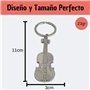 Porte-clés pour violon argenté - Porte-clés d'instrument de musique violon violet violoncelle contrebande - Accessoire pour amat
