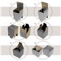 Kartox - Urne en carton pour votes ou événements | Boîte en carton pour suggestions ou boîte aux lettres | 35 x 35 x 35 cm