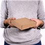 Lot de 20 boîtes en carton kraft auto-montables avec couvercle – Double paroi, résistantes pour expéditions, e-commerce et servi