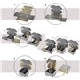 Lot de 20 boîtes en carton kraft auto-montables avec couvercle – Double paroi, résistantes pour expéditions, e-commerce et servi