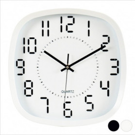 Horloge Murale Blanc Noir (31 x 4,5 x 31 cm) 31,99 €