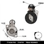 TESLA TECHNICS TT16340 PRO. Démarreur de voiture 12V. demarreur moteur 2.2 KW. démarreur compatible avec VOLKSWAGEN. prix démarr