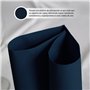 Lot de 300 serviettes cocktail en papier noir + porte-serviettes de table en acier inoxydable - Texture micro-point - Plus épais