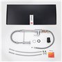 Ibergrif M22103, Robinet de Cuisine avec Douchette, Mitigeur de Cuisine Professionnel avec 2 Modes d'Eau, Corps en Laiton, Chrom