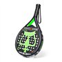 Black Crown - Raquette de Padel Snake - Forme Ronde - Puissance - Poids 355 GR - Cadre 38 mm avec Double Tube en Fibre de Carbon