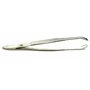 Pince à épiler de précision de 8 cm - Pointes crabe pour une meilleure prise en main - Acier inoxydable doré - Design ergonomiqu