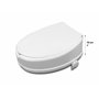PEPE Mobility Rehausseur Toilette Adulte (10 cm), Siège Handicapé et Personne Âgée avec Couvercle, Surelévateur WC