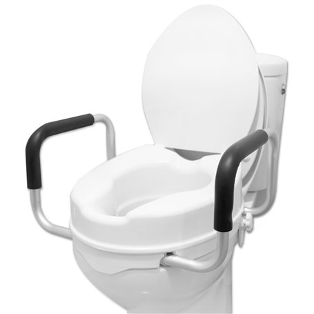 PEPE Mobility Rehausseur WC Adulte avec Accoudoir (10 Cm Hauteur)
