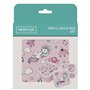 NERTHUS FIH 1326 Boîtes alimentaires empilables pour enfants, ensemble de 3 contenants pour enfants sans BPA, Licornes