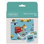 NERTHUS FIH 1330 Boîtes alimentaires empilables pour enfants, ensemble de 3 contenants pour enfants sans BPA