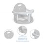 Ms Elfi Siège de bain pliable ergonomique antidérapant et sûr avec barre pour un positionnement facile du bébé Avec ventouses po