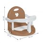 Ms Elfi Siège de bain pliable ergonomique antidérapant et sûr avec barre pour un positionnement facile du bébé Avec ventouses po