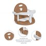 Ms Elfi Siège de bain pliable ergonomique antidérapant et sûr avec barre pour un positionnement facile du bébé Avec ventouses po