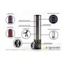 Qpractiko - Tire-bouchon Électrique Rechargeable | Ouvre jusqu'à 70 Bouteilles | Indicateur LED | Coupe-Capsule Inclus | Chargeu