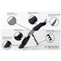 Qpractiko - Tire-bouchon Double Temps en Acier Inoxydable | Spirale en Téflon pour Ouverture Facile | Coupe Capsule Intégrée | D