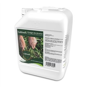 CULTIVERS Vinaigre alcoolique 10 L. 100% naturel. Éliminez les mauvaises herbes. Nettoyant pour système d'irrigation. Fongicide
