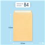 RAYLU PAPER - Lot de 10 grandes enveloppes kraft en papier avec fermeture auto-adhésive pour envoi de documents, scellées facile