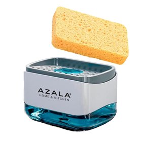 AZALA Distributeur de Savon Liquide avec Porte-éponge 2 en 1