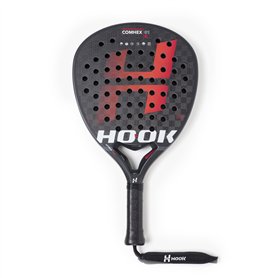 Hook - Raquette de Padel Unisexe - Platinum Gold Art - 355/365 g - 100% Carbone - Puissance 95% - EVA - Balance Moyenne - sans r