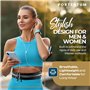 PORTENTUM Ceinture Running - Banane Porte Telephone Sport (pour Tous Smartphones) - pour Course a Pied, Jogging, Sport - Femme e
