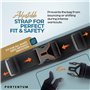 PORTENTUM Ceinture Running - Banane Porte Telephone Sport (pour Tous Smartphones) - pour Course a Pied, Jogging, Sport - Femme e