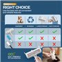 PORTENTUM Brosse Chat Anti Poils Animaux Chien, Brosse Ramasse Enlève Poils, Magique Réutilisable pour Poils, Rouleau à Poils d'