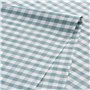 GAMUSI Lot de 6 serviettes en tissu à carreaux Vichy en coton résistant pour hôtellerie 45 x 45 cm, couleur eau