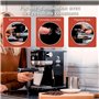 Juanita GalaSlender Machine a Cafe Express Semi-automatique 1350W, 20 Bar, Cafetière 1.3L, Bras Double Sortie, Bras Vaporisateur