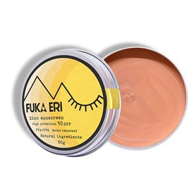 FUKA ERI crème solaire avec zinc (non nano). Ingrédients minéraux et naturels. Ecran solaire couleur