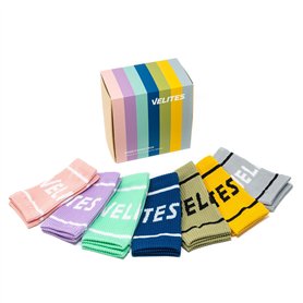 Velites Lot de 7 paires de bracelets en tissu I Comprend les couleurs Gris