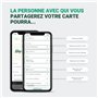 KNOW.EE | Carte de Visite NFC | Smart Tap à l’arrière du téléphone | Appuyez pour partager | Compatible avec iOS et Android (Dra