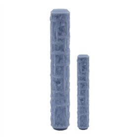 Lot de 2 rouleaux texture mur de pierre modelage argile polymère pétrir texture modelage main tampon bois outil céramique bricol
