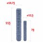 Lot de 2 rouleaux texture mur de pierre modelage argile polymère pétrir texture modelage main tampon bois outil céramique bricol