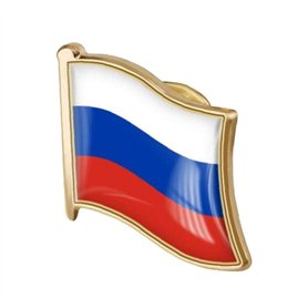LAVALINK 1pc Drapeau Russe Pin Badge en Métal Émail Épinglette Broche Russe De Drapeau Insignes Nouveauté Accessoires