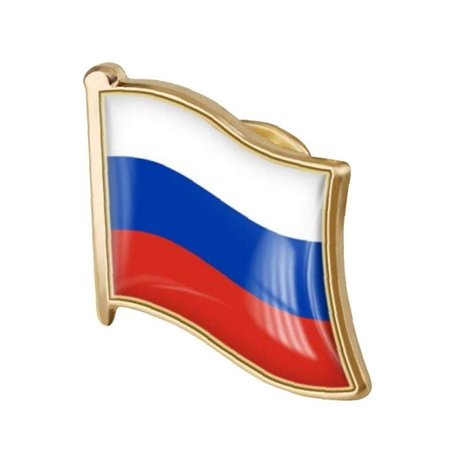 LAVALINK 1pc Drapeau Russe Pin Badge en Métal Émail Épinglette Broche Russe De Drapeau Insignes Nouveauté Accessoires