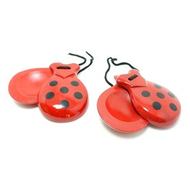 Castagnettes Rouges avec bout noir