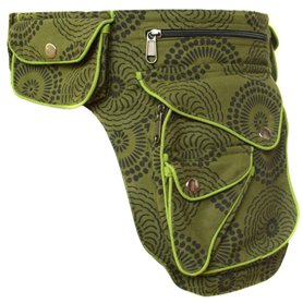 Sac banane de voyage en coton - Little Kathmandu - Vert - Taille Unique