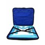 ipl Sac à bandoulière léger maçonnique pour tablier MM/WM, blanc, taille unique