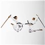 TQVLNMCR Bokken en Bois avec Fourreau, Sabre de samouraï en Bois de Fer, Sabre de samouraï for Kendo, décoration, AI-do, entraîn