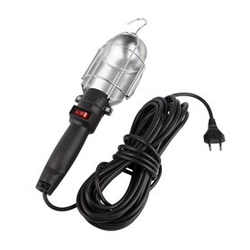 LEDKIA LIGHTING - Lampe Baladeuse de Travail 10m | Compatible Ampoules E27 | Crochet Pivotant | Protection Métallique | Carcasse