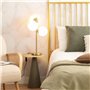 LEDKIA LIGHTING - Lampe à Poser Moonlight Brass | 3 Spots Design Unique | Compatible Ampoules LED E27 | Métal et Verre | Pour Ma