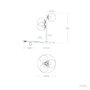 LEDKIA LIGHTING - Lampe à Poser Moonlight Brass | 3 Spots Design Unique | Compatible Ampoules LED E27 | Métal et Verre | Pour Ma