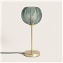 LEDKIA LIGHTING - Lampe à Poser Métal et Verre Klimt | Design Classique 1920s | Compatible Ampoule LED E27 | Utilisation Intérie