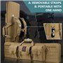 QIANMEI Sac à Fusil Souple Sacs À Pistolet for Fusils Tactiques, Étui À Fusil Long, Sac À Pistolet Tactique À Double Fusil, for 