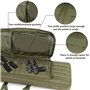 QIANMEI Sac à Fusil Souple Étui/Sac À Dos for Fusil en Nylon, Sac for Fusil Savior, Sac Tactique for Pistolet À Double Fusil Lon