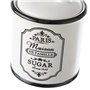 Jeu de sucre et laitier stoneware noir et blanc - LOLAhome