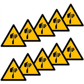 Becral - Autocollant de découpe / panneau triangle W022 homologué